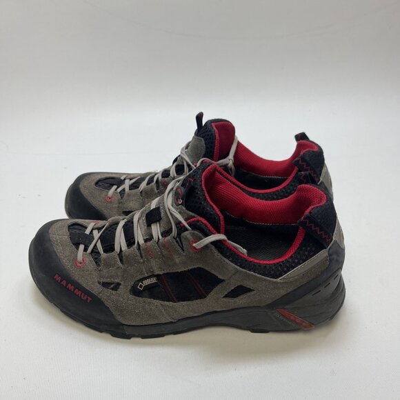 Mammut Redburn Low Gore-Tex Approach Shoes Men Size 8.5 US Grey Red Hiking Read - Picture 4 of 16